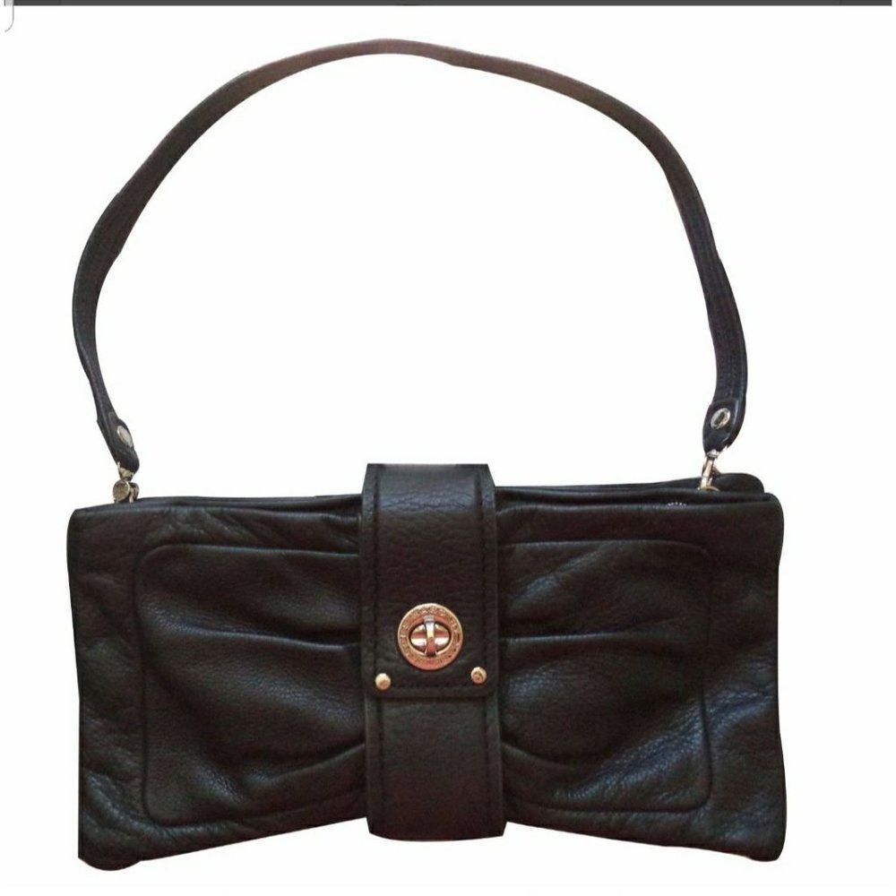 Marc by Marc Jacobs Clutch Marc  PERCY TURN LOCK Noir NWOT